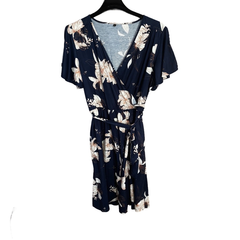 Floral Navy Dress - Picture 3 of 8